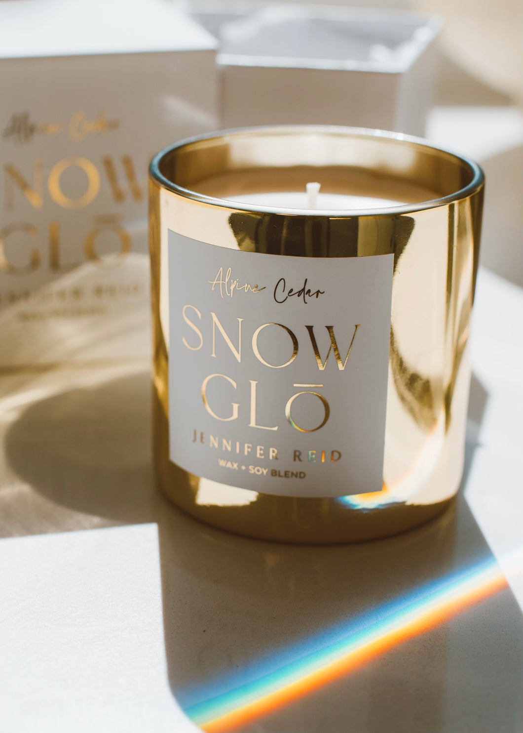 Snow GLO Candle by Jennifer Reid